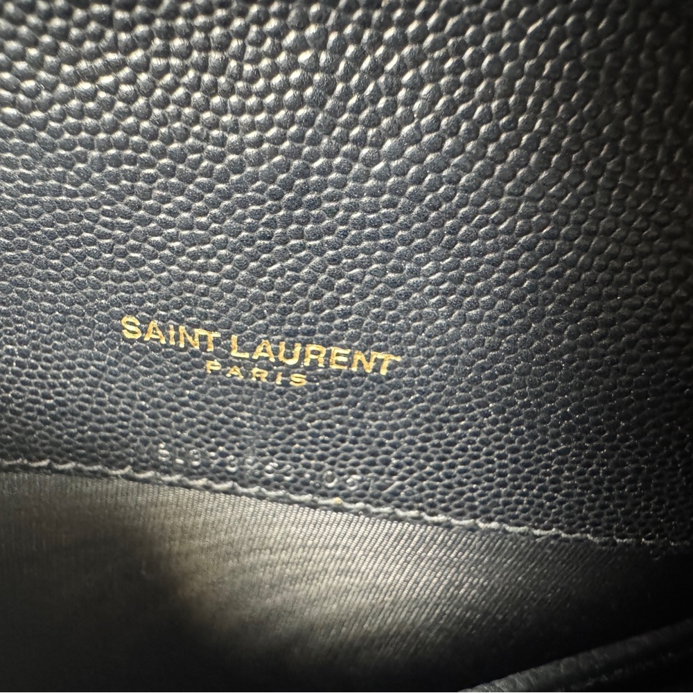 Yves Saint Laurent Black Crossbody with Gold Chain - Picture 10 of 12